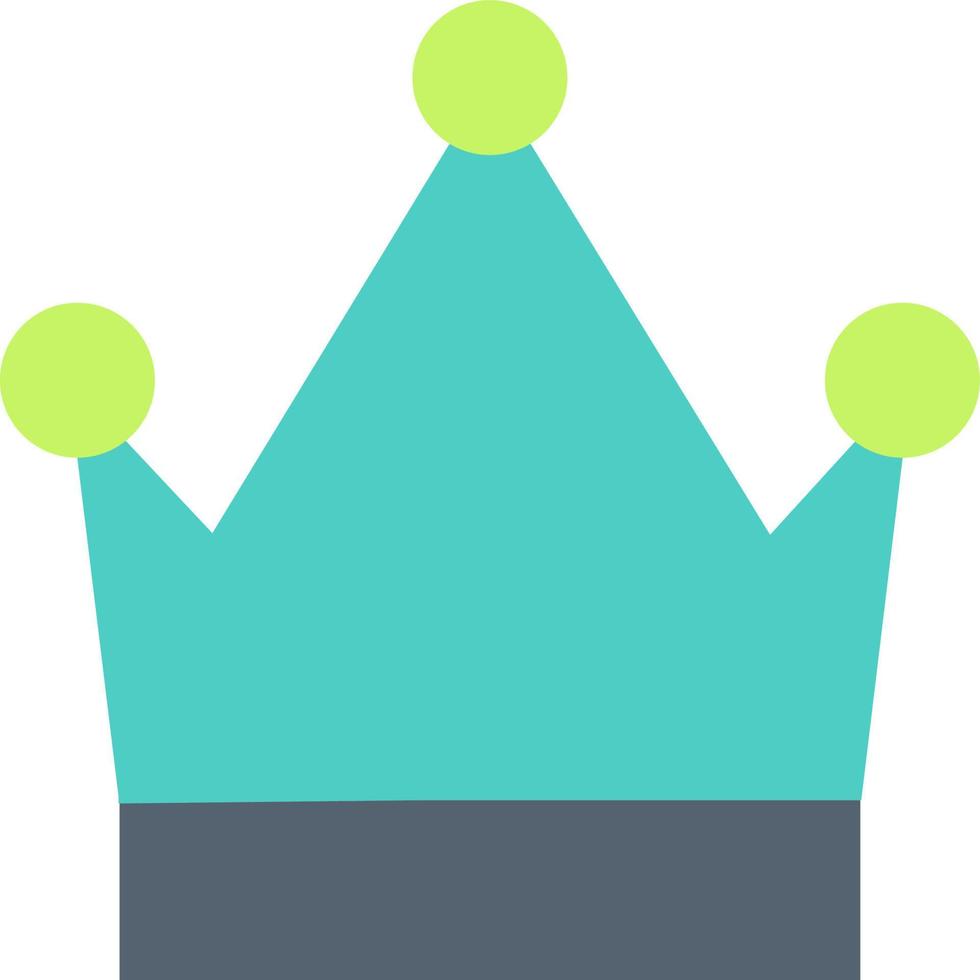 Krone flaches Symbol crown vektor