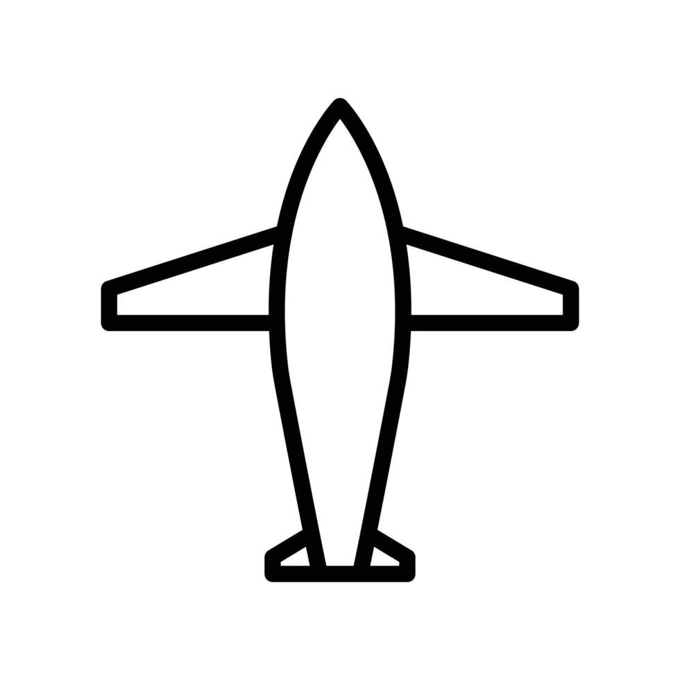 Flugzeug-Icon-Vektor. Transport, Luftfahrzeug. Liniensymbolstil. einfache Designillustration editierbar vektor