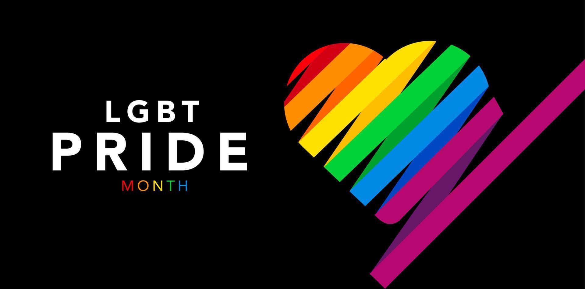 stolz lgbtq aufkleberset, symbole in regenbogenfarbe, stolzflagge, herz, frieden, regenbogen, liebe, freiheitssymbole. Gay-Pride-Monat. flaches Design vektor