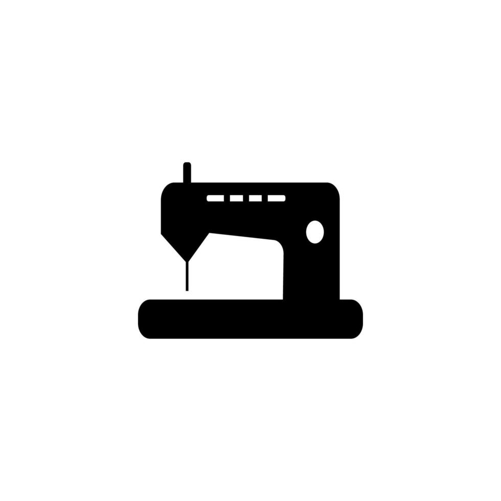 Nähmaschine Symbol Bild Vektor Illustration
