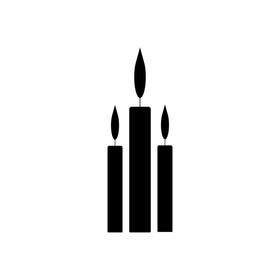 Kerze Symbol Vektor Illustration Design Bildelement