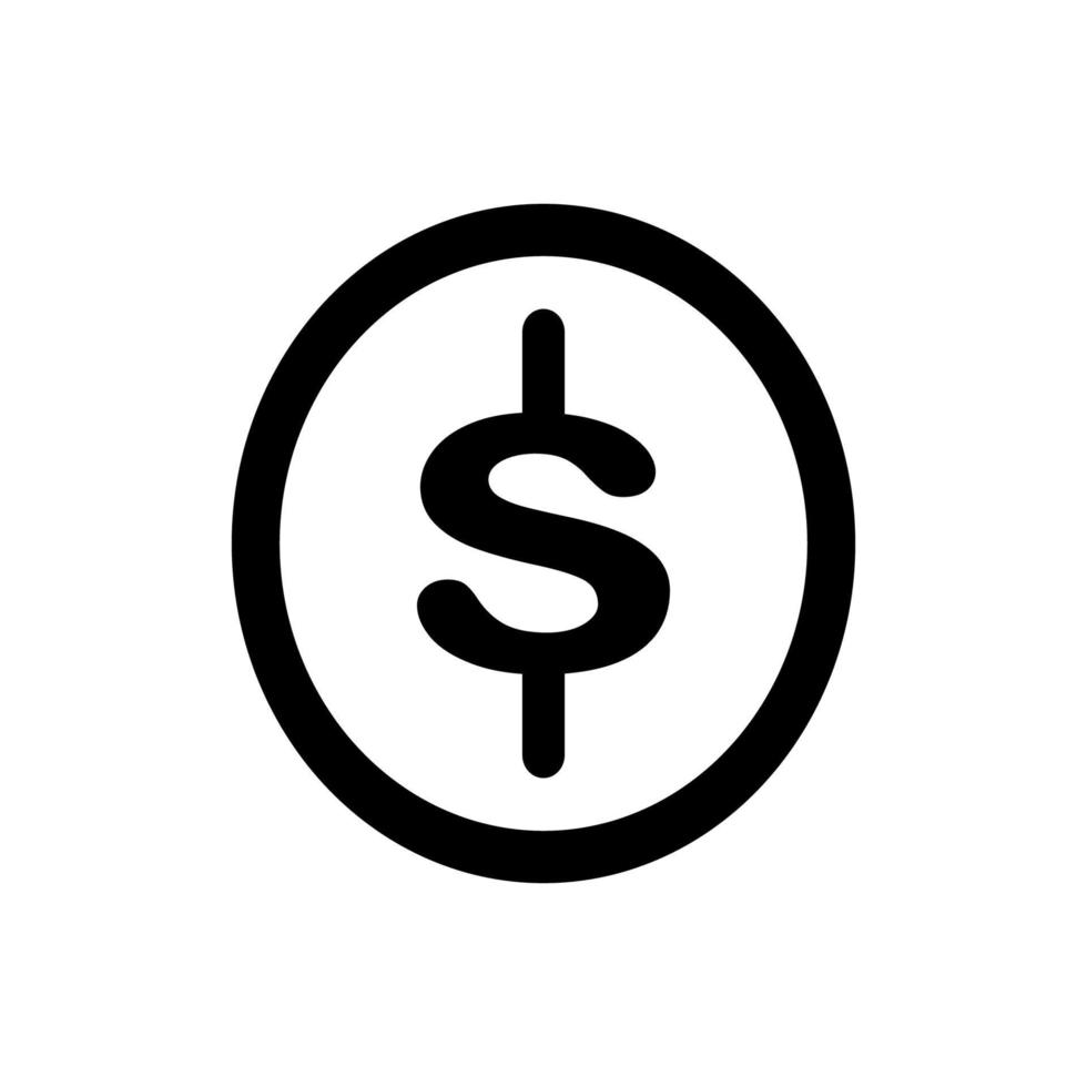 dollarsymbol logotyp vektorillustration vektor