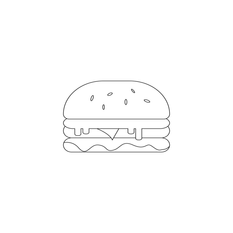 burger-symbol-illustrationsdesign vektor