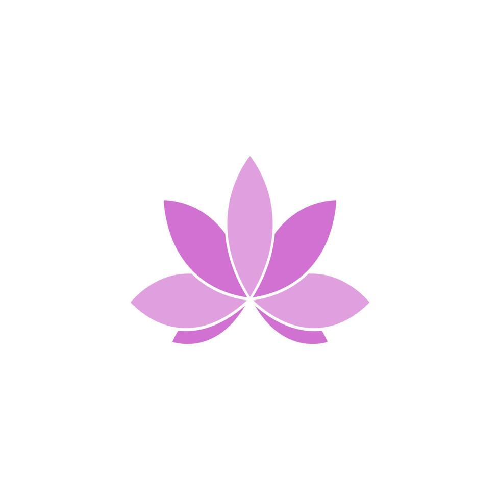 Lotus-Blume-Symbol-Vektor-Illustration vektor