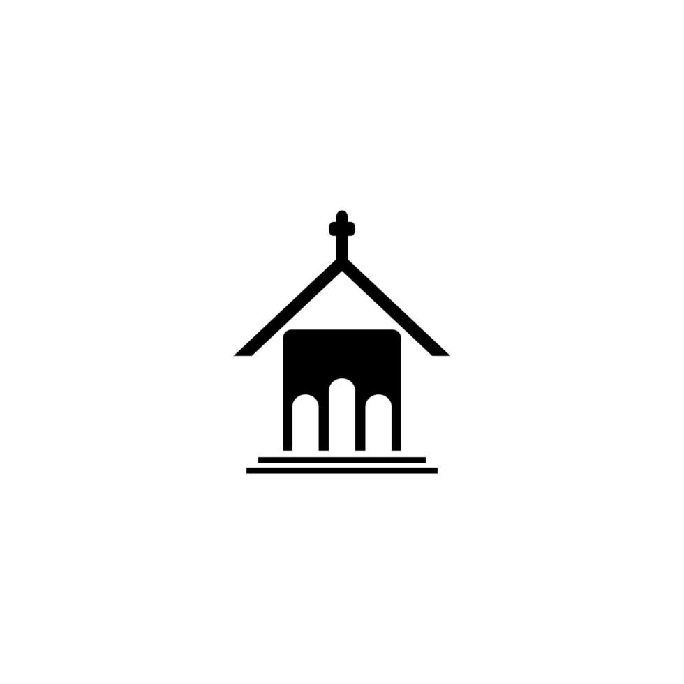 kyrkans ikon logotyp vektor