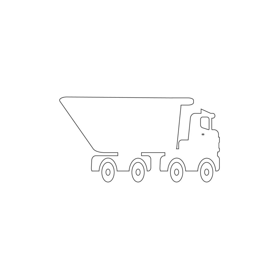 LKW-Symbol, Vektorgrafik-Design vektor