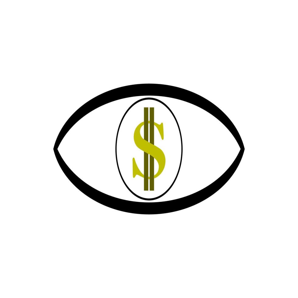 dollarsymbol logotyp vektorillustration vektor