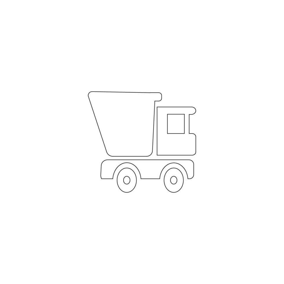 LKW-Symbol, Vektorgrafik-Design vektor