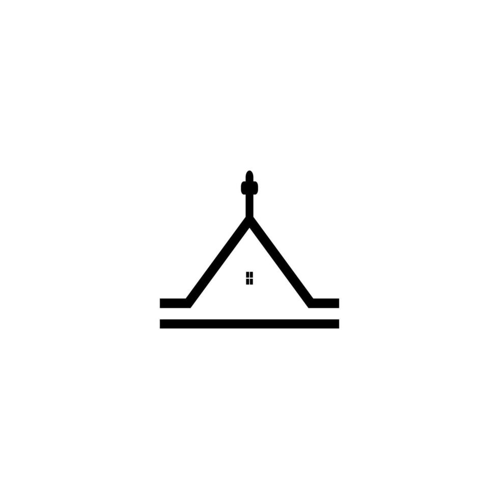 Kirchensymbol-Logo vektor