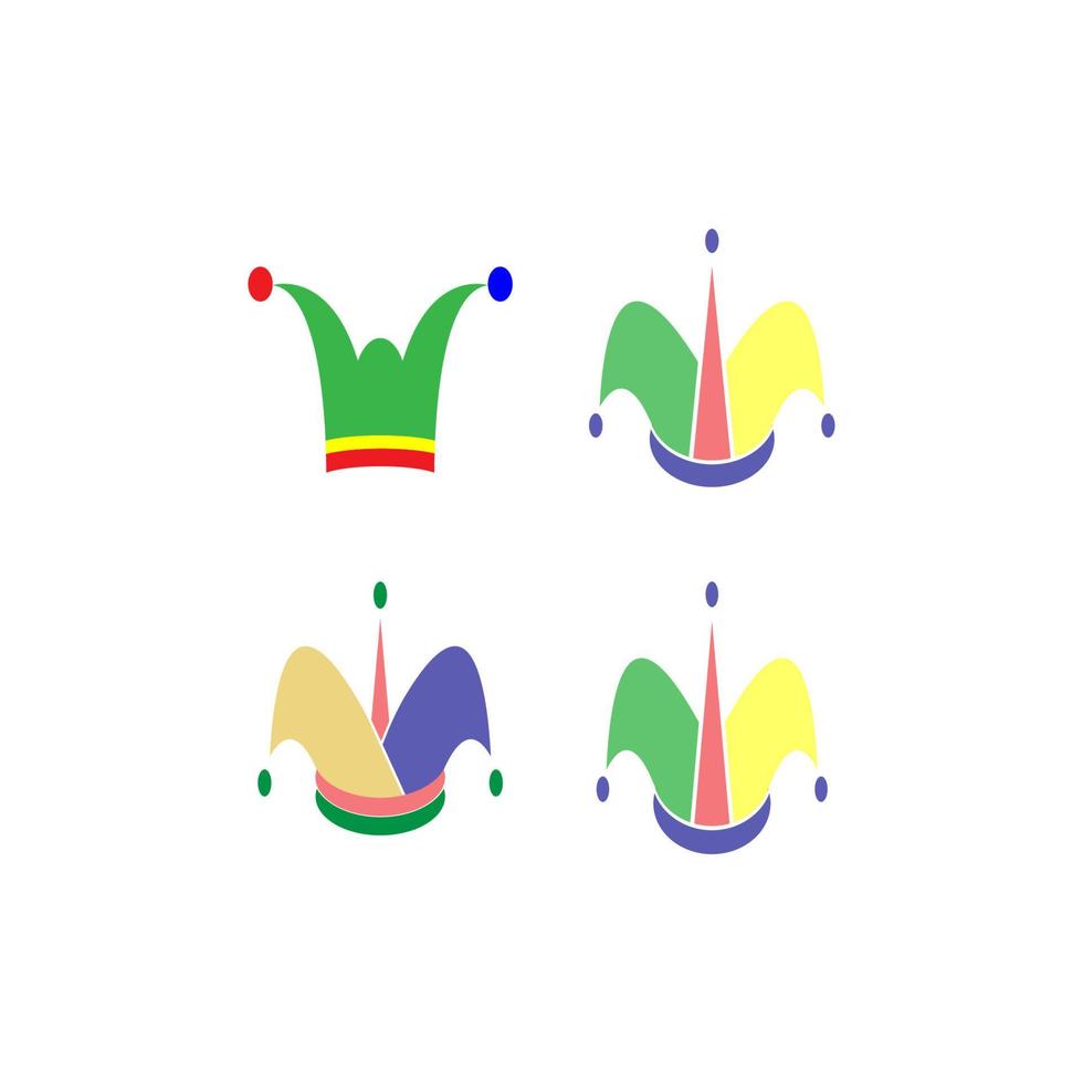 Clown-Hut-Vektor-Illustration-design vektor
