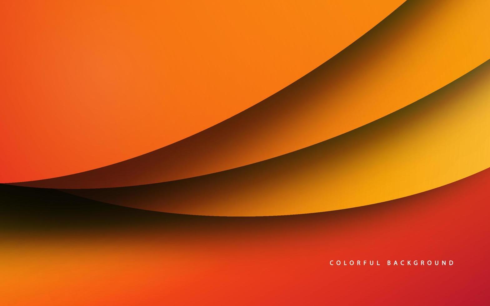abstrakter Papierschnitt orangefarbener Hintergrund vektor