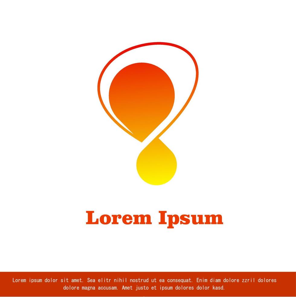 vektor logotyp design, orange gul färgkombination, modern design för ditt företag
