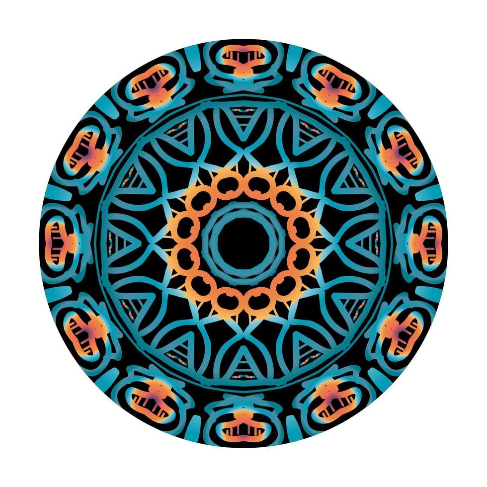 lyxig dekorativ indisk mandala design. vektor