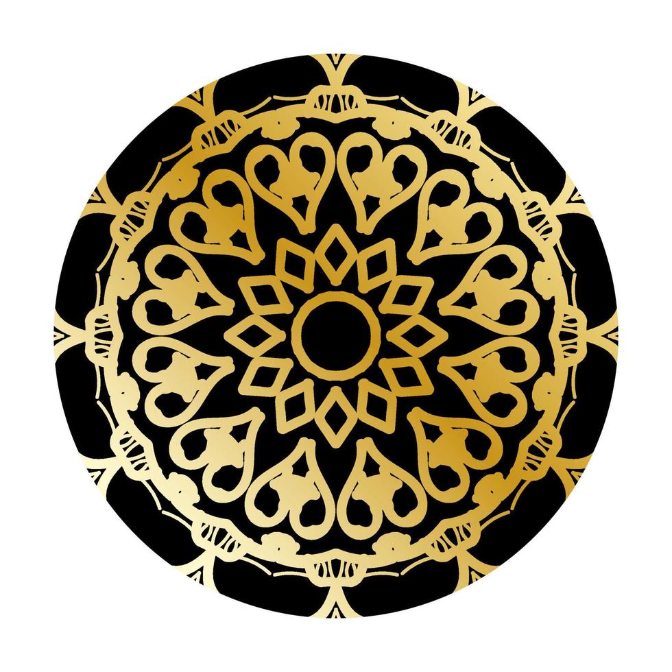 lyxig dekorativ indisk mandala design. vektor