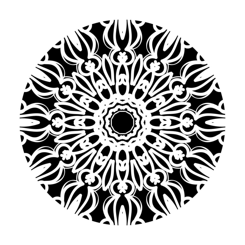 lyxig dekorativ indisk mandala design. vektor