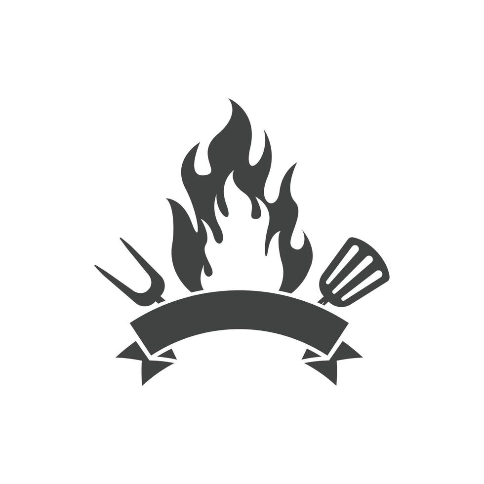 Grill-Logo-Icon-Design-Vorlage-Vektor vektor