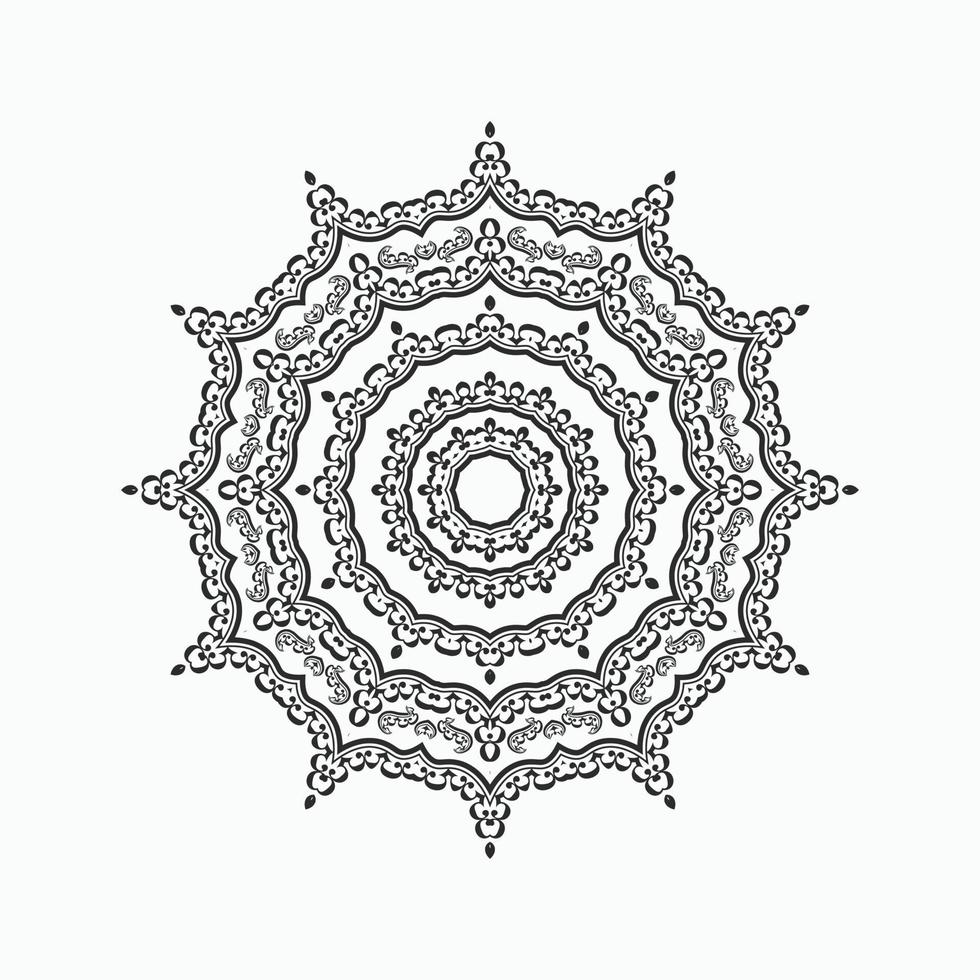 schöner Mandala Design Hintergrund vektor