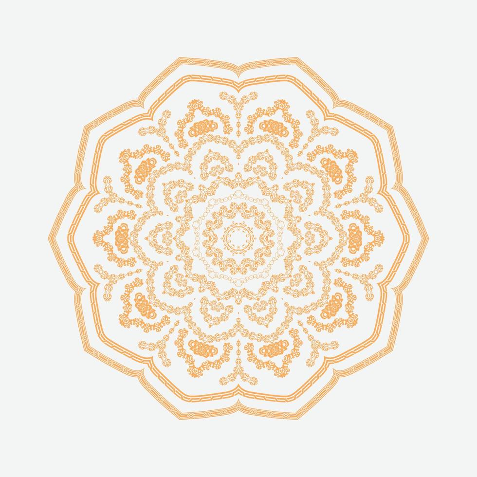 kreatives Luxus-Mandala-Design vektor