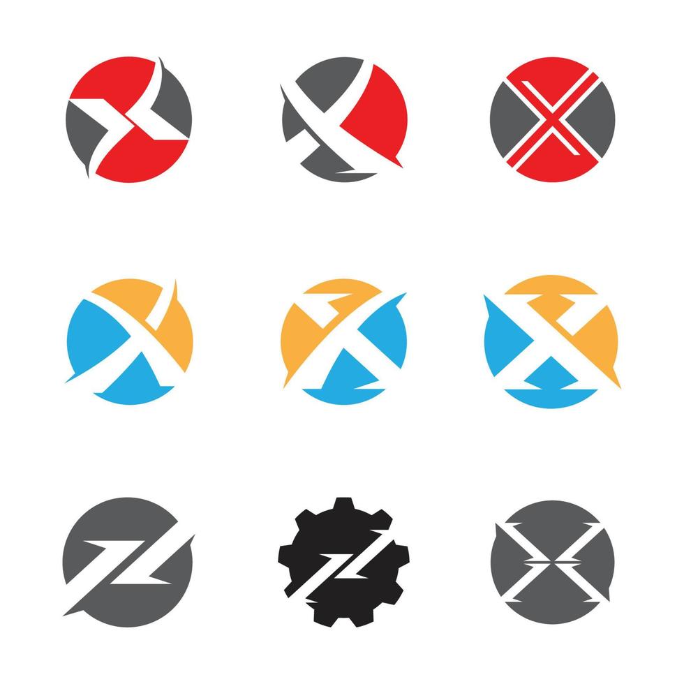 x Brief Logo Vorlage Vektor Icon Illustration Design