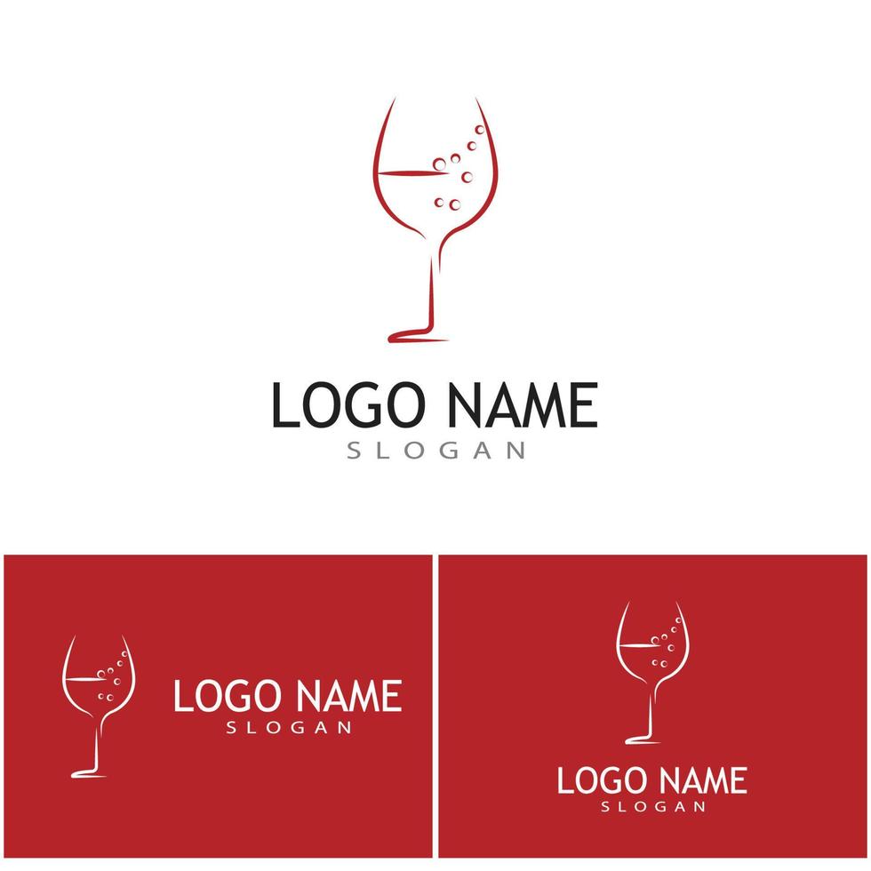 vin logotyp mall vektor symbol natur