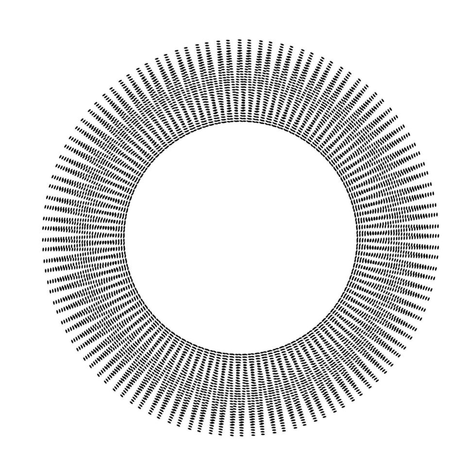 sonnenförmiger runder rahmen mit strahlen isolierter vektorzeichnung vektor