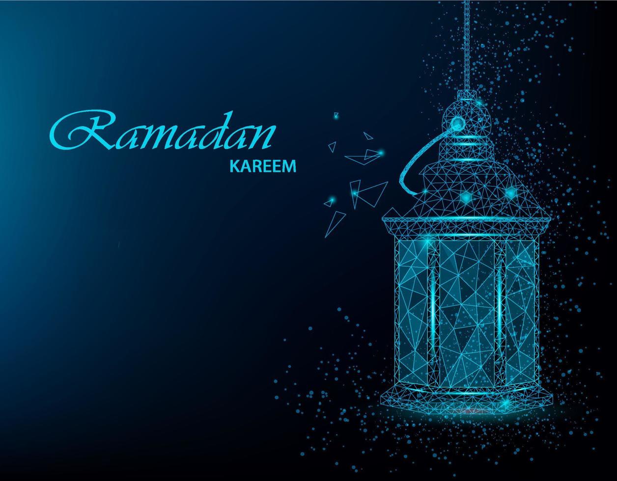 ramadan kareem schöne grußkarte vektor