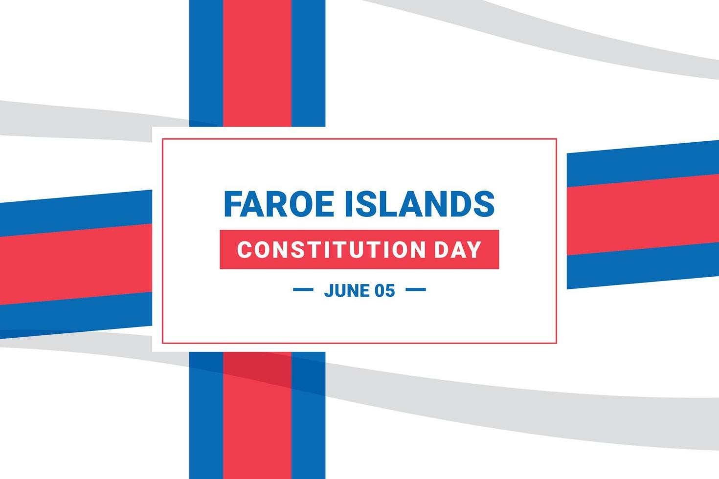 Tag der Verfassung der Färöer vektor