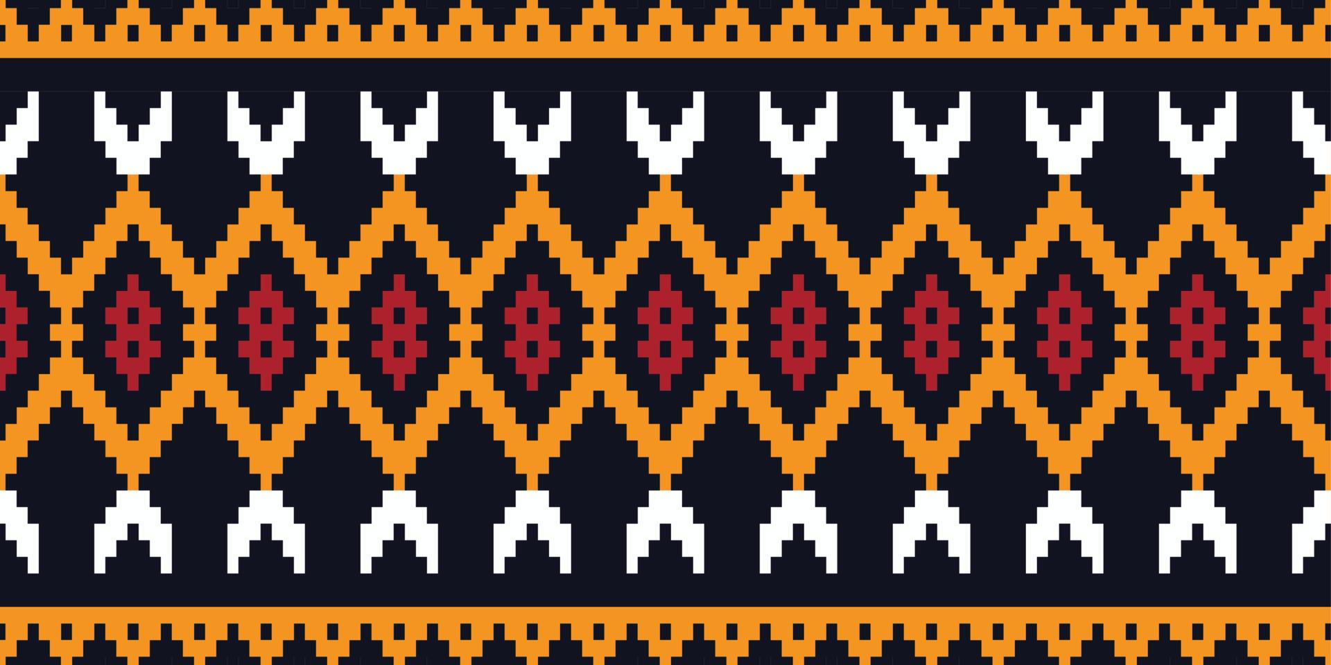 nahtloser ethnischer hintergrund. mexikanisches, afrikanisches endloses Muster. traditionelle Stickerei. Design für Drucktextur. Grenzhintergrund für Tapeten, Geschenkpapier vektor