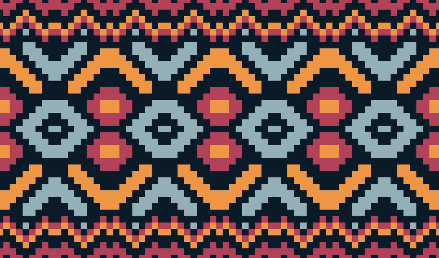 geometriska abstrakta sömlösa mönstertryck för tyger etniska boho sömlösa mönsterstruktur. abstrakt mosaik vintage, afrikansk design för utskrifter vektor