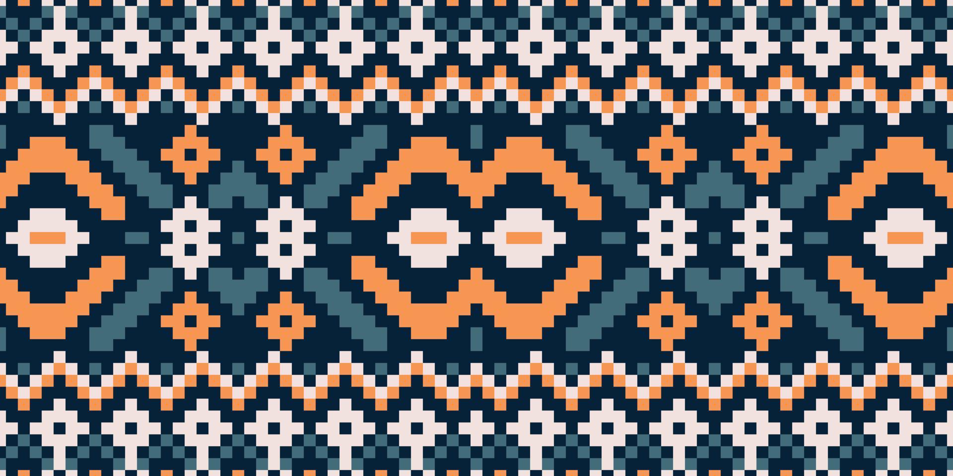 traditionell afrikansk amerikansk etnisk geometrisk sömlös aztekisk mönsterdesign tyg matta chevron textil prydnad dekorativ tapet turkisk boho stambroderi bakgrund vektor