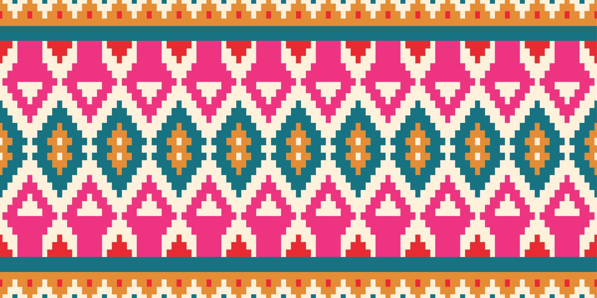 mexikanska etniska broderier, tribal konst etniskt mönster. färgglada traditionella broderier. design för utskriftsstruktur. gränsen bakgrund för tapeter, omslagspapper vektor