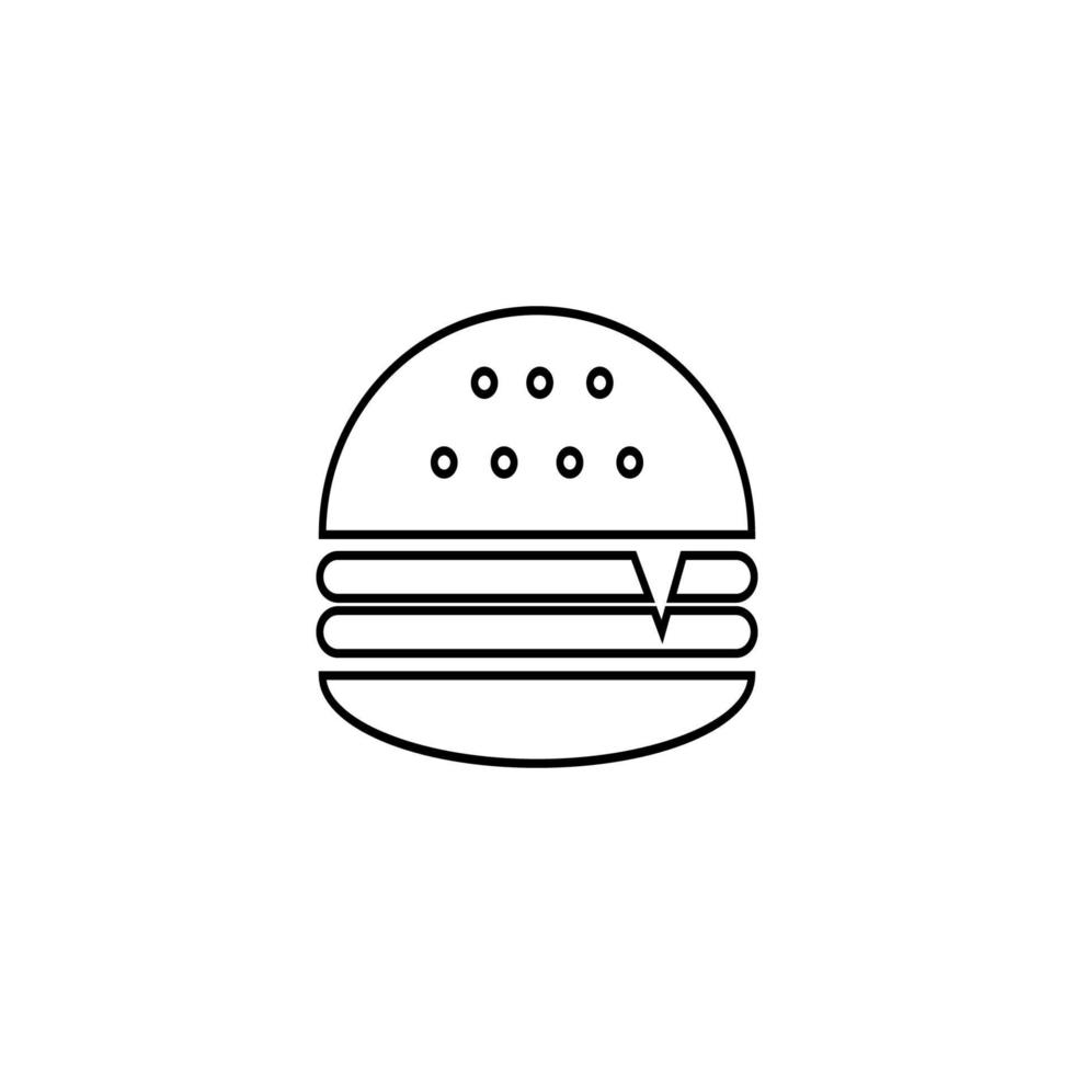 burger-symbol-illustrationsdesign vektor