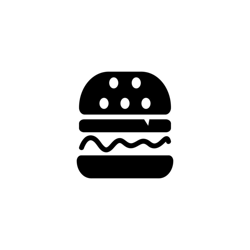 hamburgare ikon illustration design vektor