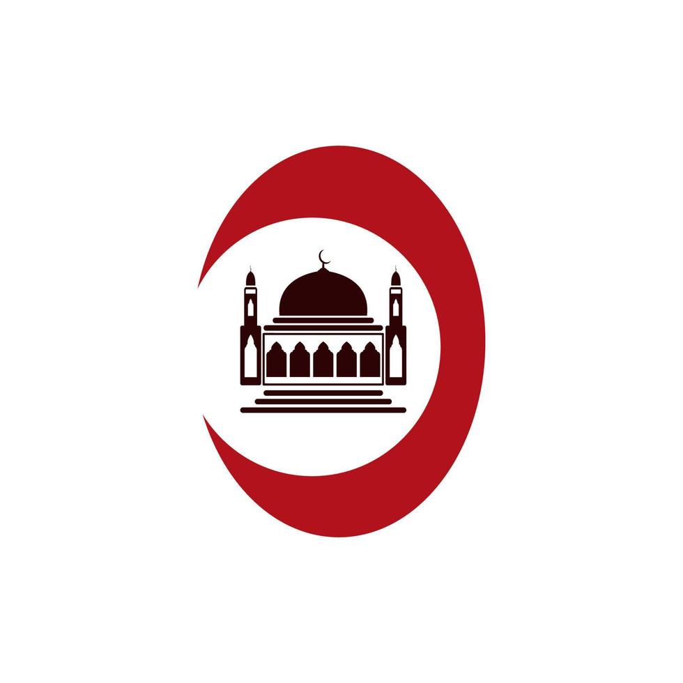 Moschee Symbol Logo Bild Vektor Illustration