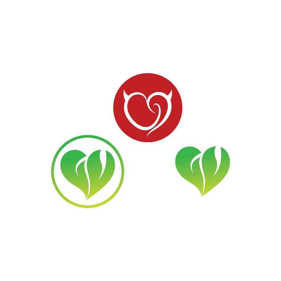 Herz Liebe Logo schönes Design Konzept Symbol tamplate Vektor