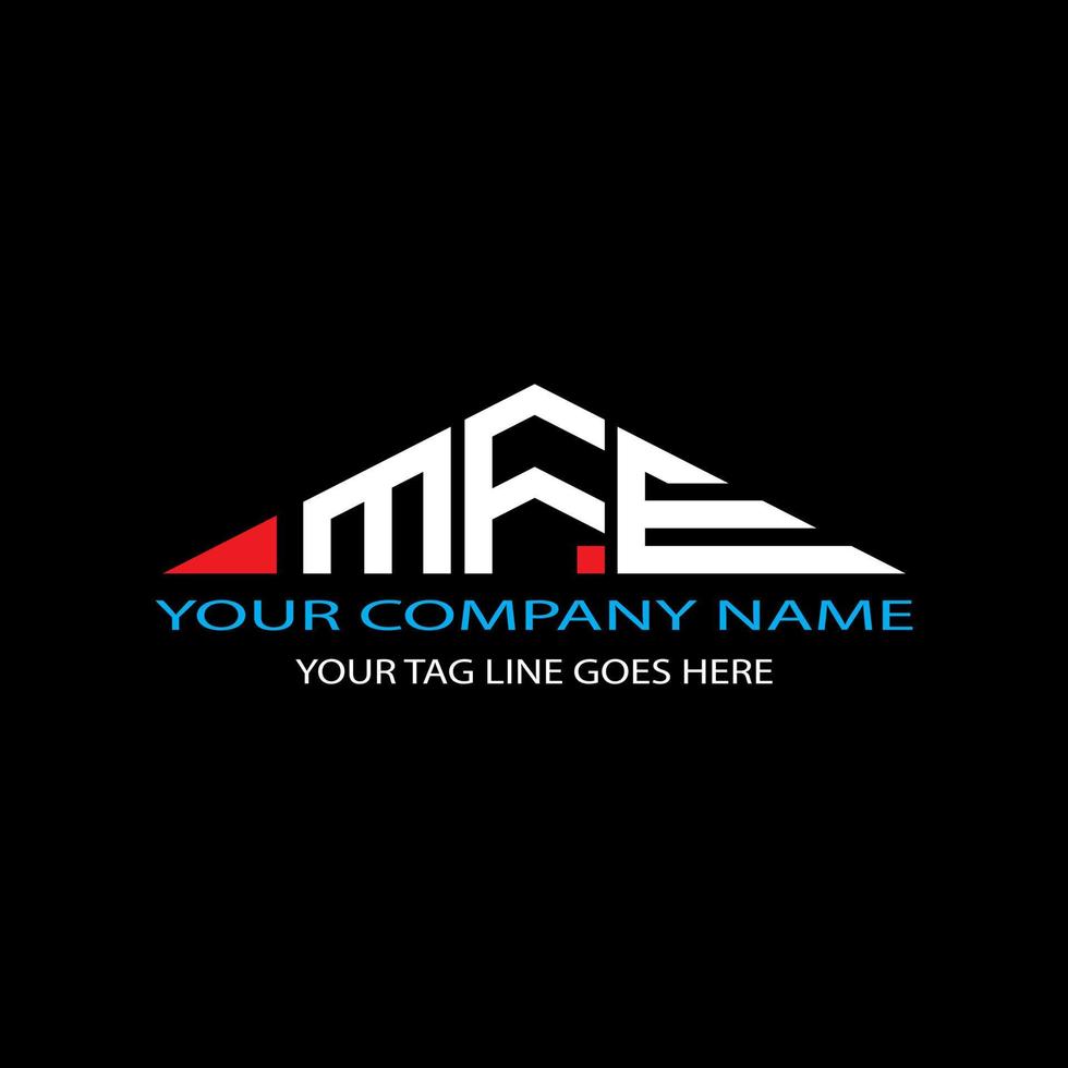 mfe Brief Logo kreatives Design mit Vektorgrafik vektor