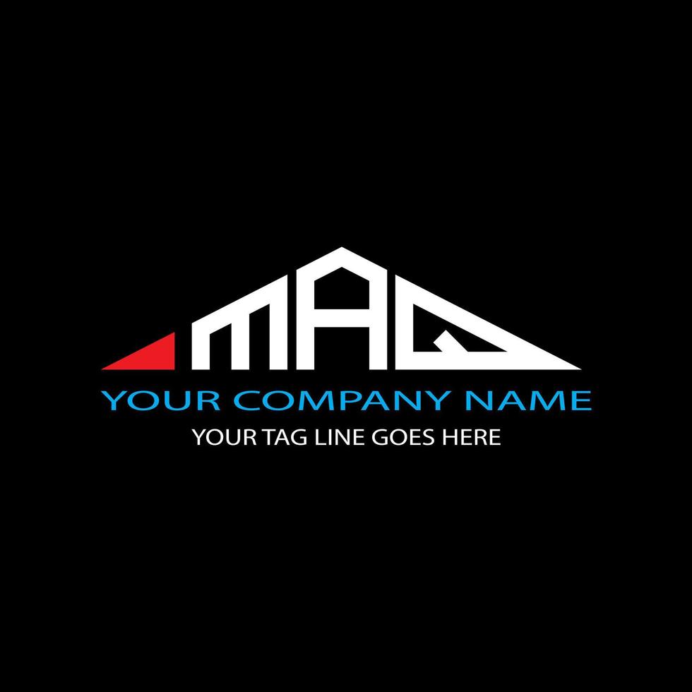 maq letter logo kreatives design mit vektorgrafik vektor