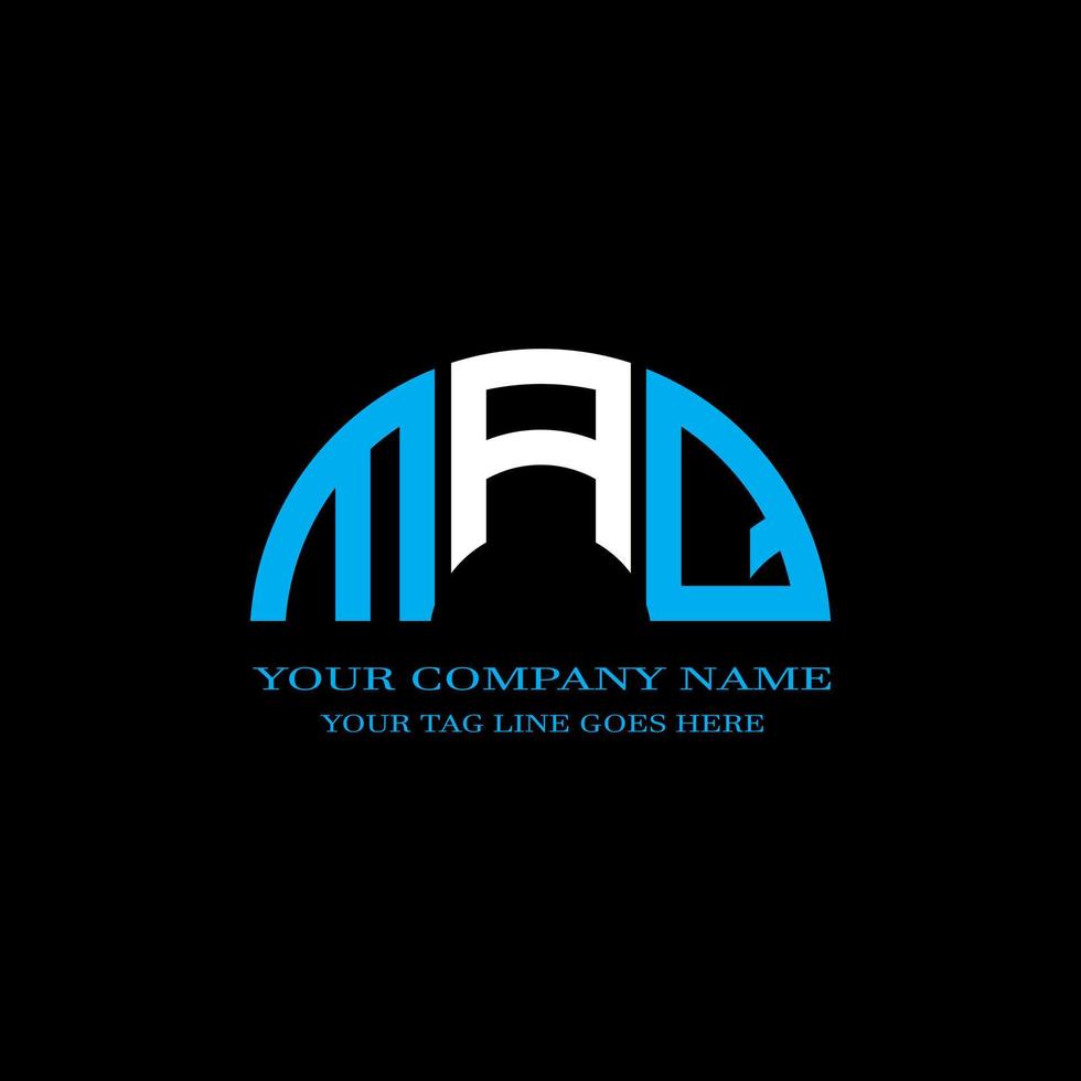maq brev logotyp kreativ design med vektorgrafik vektor