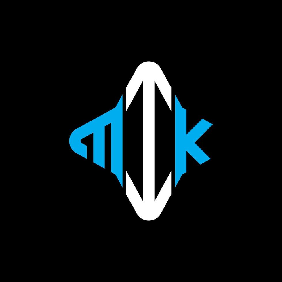 Mik Letter Logo kreatives Design mit Vektorgrafik vektor