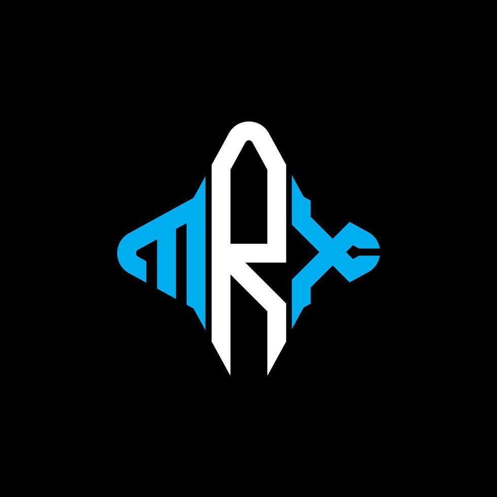 mrx brev logotyp kreativ design med vektorgrafik vektor