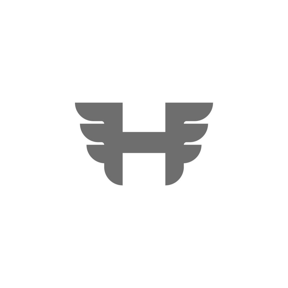 Buchstabe h-Logo-Design-Vorlage. vektor
