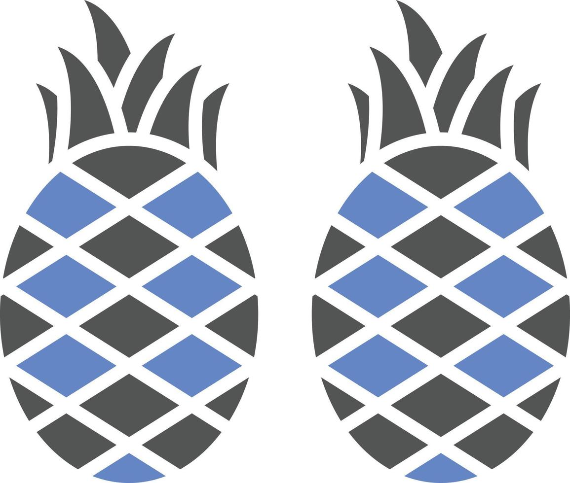 Ananas-Icon-Stil vektor