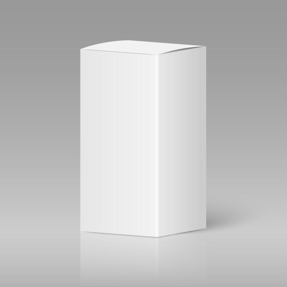 realistische weiße leere box vektor