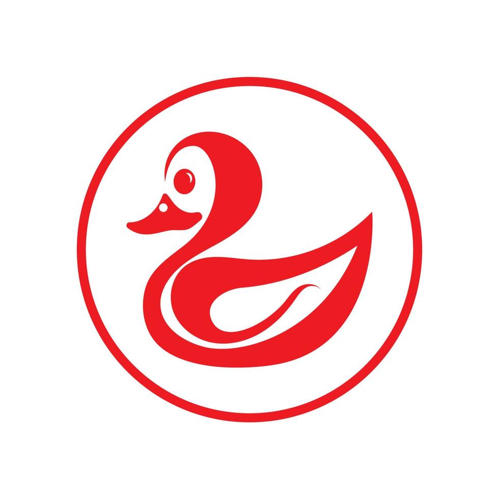 Ente-Symbol-Logo-Symbol-Vektor vektor