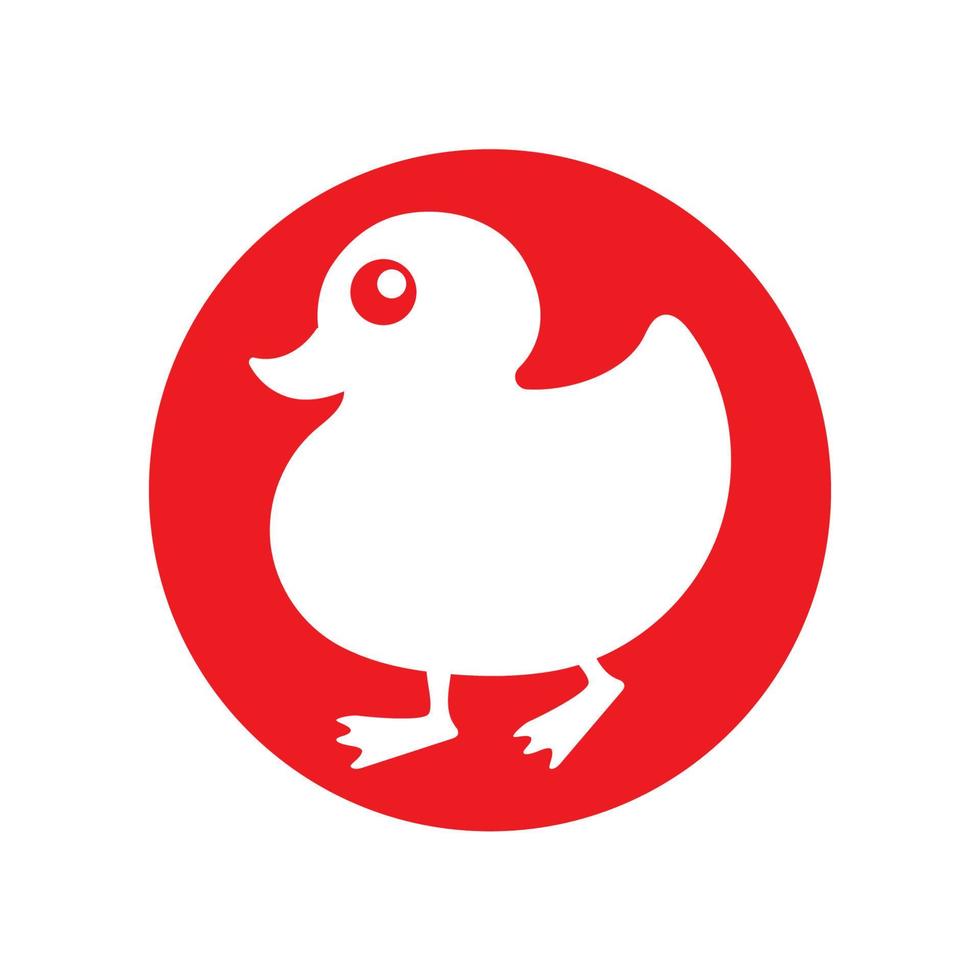 Ente-Symbol-Logo-Symbol-Vektor vektor