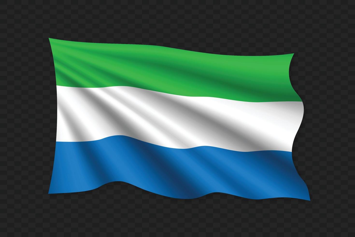 3D-wehende Flagge vektor