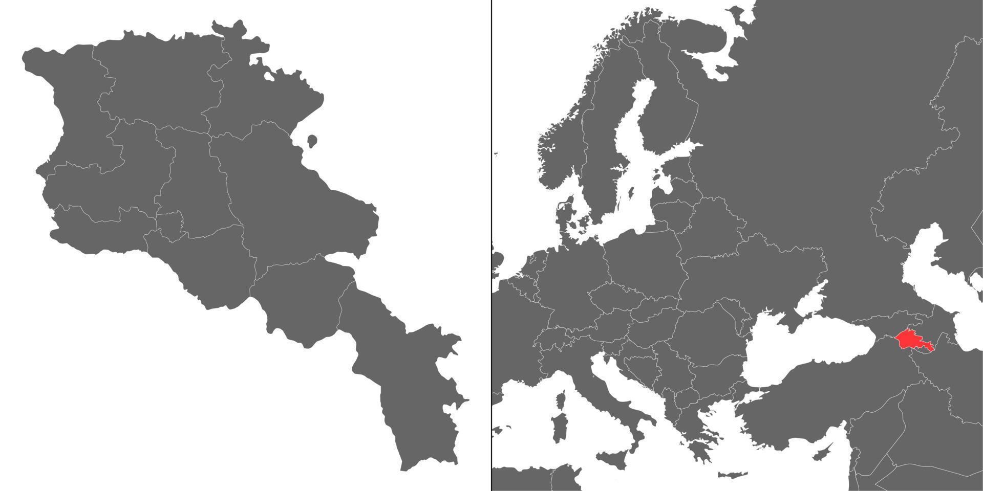 Karte mit Standort vektor