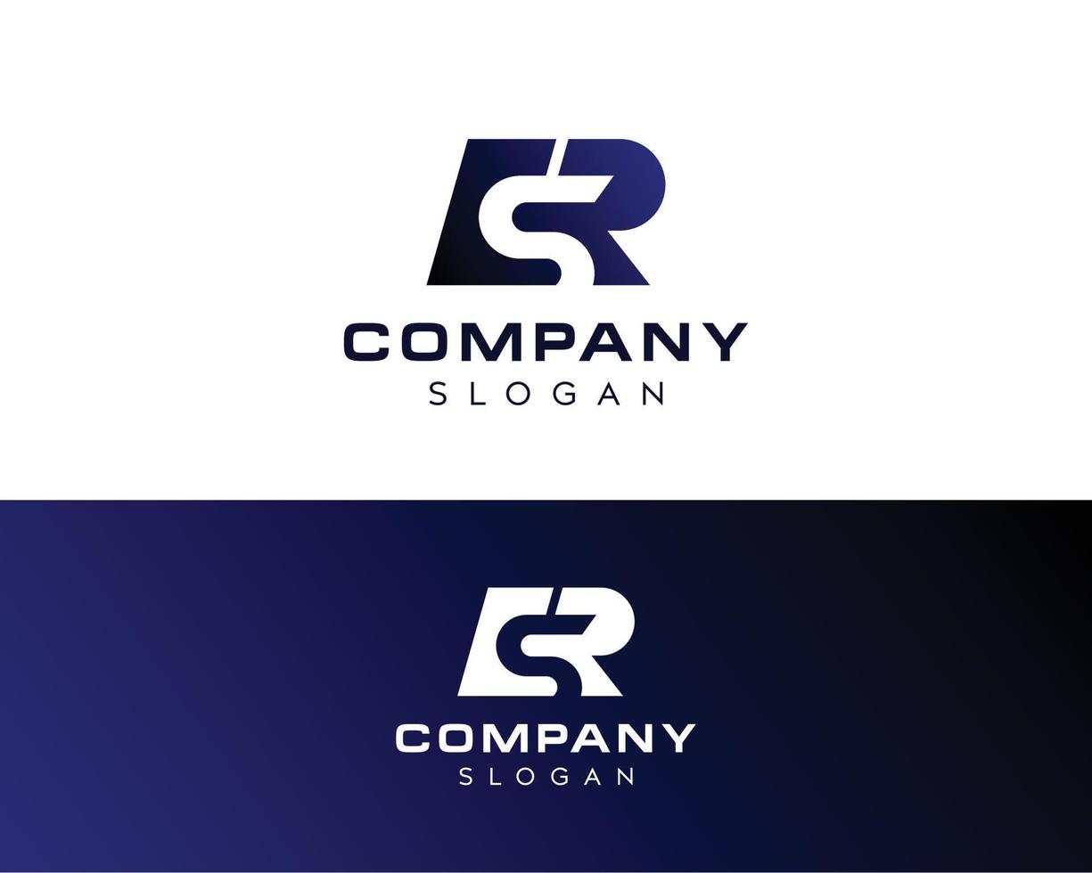 sr letter logo design-letter sr logo design-sr icon design vektor