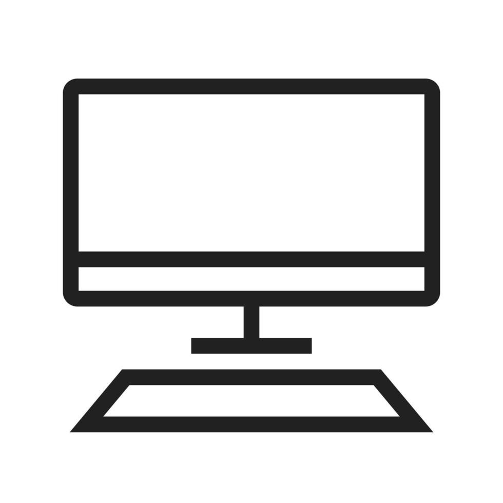 Desktop-Zeilensymbol vektor