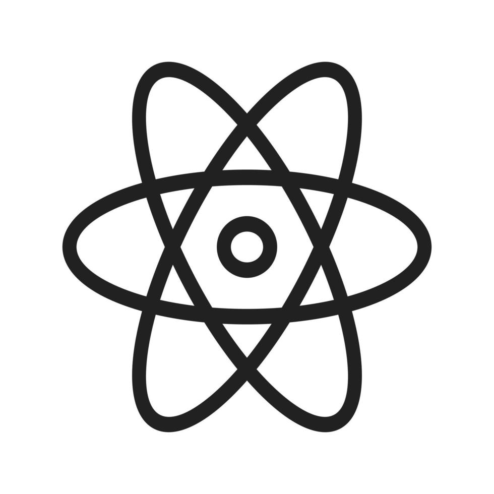 Atomliniensymbol vektor